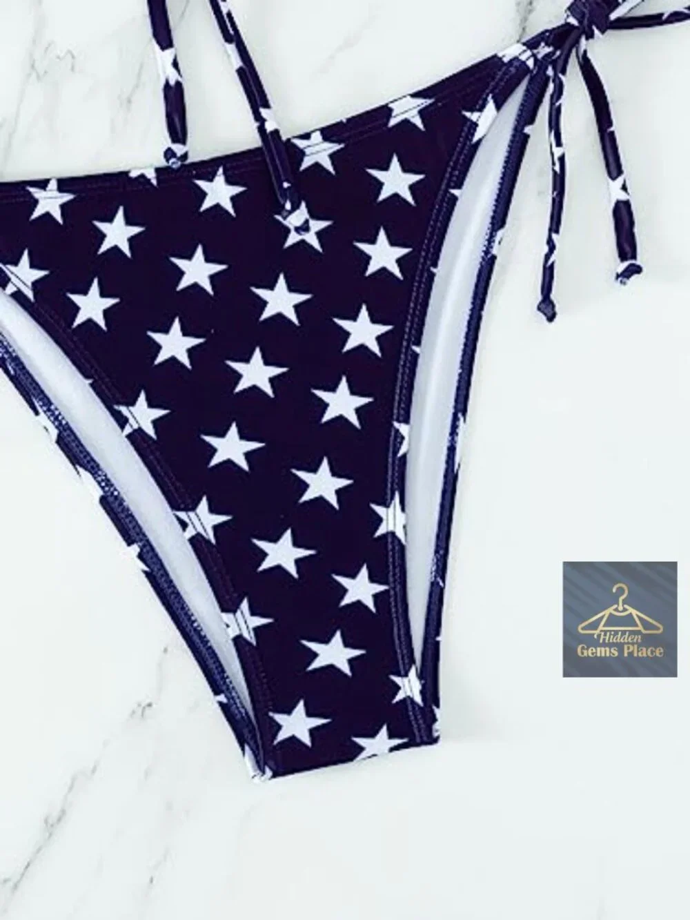 Women's Triangle Halter String Bikini Set Removable Pads
